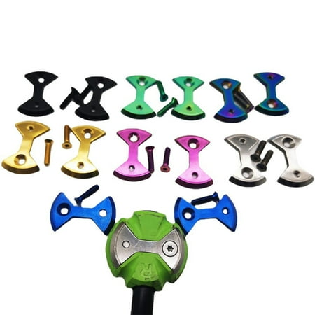 

SPRING PARK 2Pcs Titanium Alloy Pedal Plate/Bow Tie Lock Protection Sheet for SpeedPlay Zero - 7 color