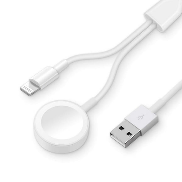 Leadingstar 2 in 1 Wireless Charger for Apple Watch Series 1 2 3 4 USB Magnetic Charging Cable 3.3 feet/1meter for iPhone 7 8 X Max