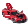 thumbnail image 1 of Modelo de coche de aleación de coche negro 1:32 simulación de coche deportivo sonido y luz 5 puertas juguetes, 1 of 3