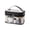 Black, variant on Transparent Double Layer Makeup Bag, Silver With Padded Interior For Cosmetic Storage Ideal For Travel Daily Use Organize Makeup Brushes Lipsticks Foundations Skincare