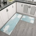thumbnail image 3 of Kitchen Rugs and Mats Non Skid Washable Spring Floral Dalia Summer Kitchen Mat and Rug Set,Floor Cushion Absorbent Rug,Rubber Backed Area Rugs for Kitchen Laundry, 3 of 7