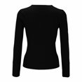 thumbnail image 4 of IMENGL Wool core spun yarn knit sweater, Blue M, Size M-2XL, 4 of 5