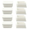 thumbnail image 1 of 40 x 40mm Plastic Square Tube Inserts Cover for 1.46" to 1.54" Inner Size 8pcs, 1 of 7