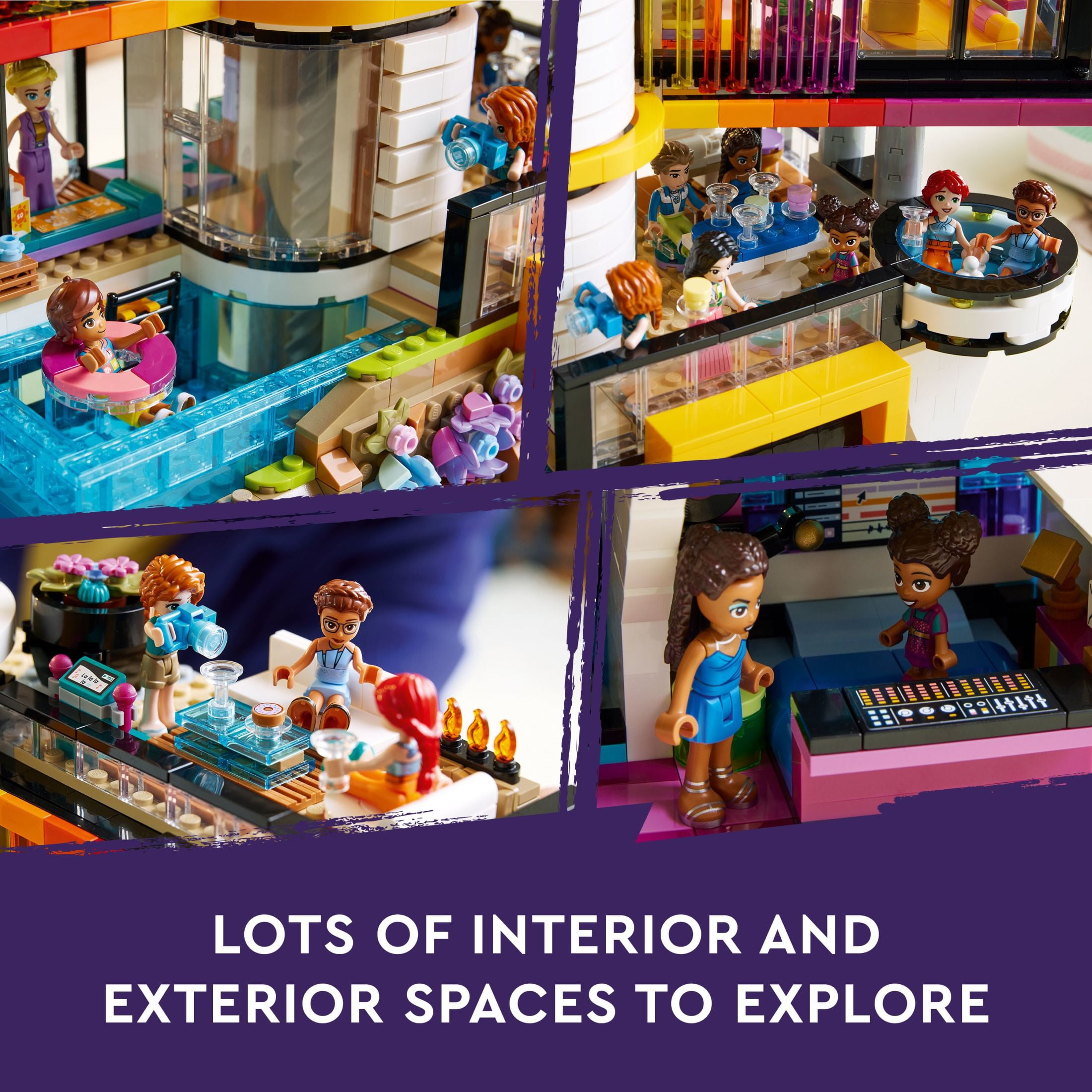 LEGO Friends Andrea's Modern Mansion Doll House - 4 Story Toy House Building Toy Set for Kids, Girls and Boys, Ages 14+ - Includes 11 Characters - Gift Idea for Birthdays & Holidays - 42639