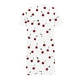 thumbnail image 6 of Sakmal White Moomoo Nightgowns for Women Cute with Pockets Loungewear Short Sleeve Nightgowns, 6 of 6