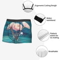 thumbnail image 5 of Kdxio Men's Boxer Briefs with Flowers in Glass Vase Print - Comfortable and Breathable Underwear for Everyday Wear, 5 of 7