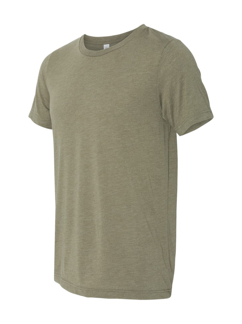Bella + Canvas 3001CVC Unisex Heather CVC T-Shirt - HEATHER OLIVE