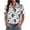 Multicolor SF198, variant on Zeagoo Shirts for Women Trendy Rolled Cuffed Short Sleeve Button Up Blouse Business Casual Tops