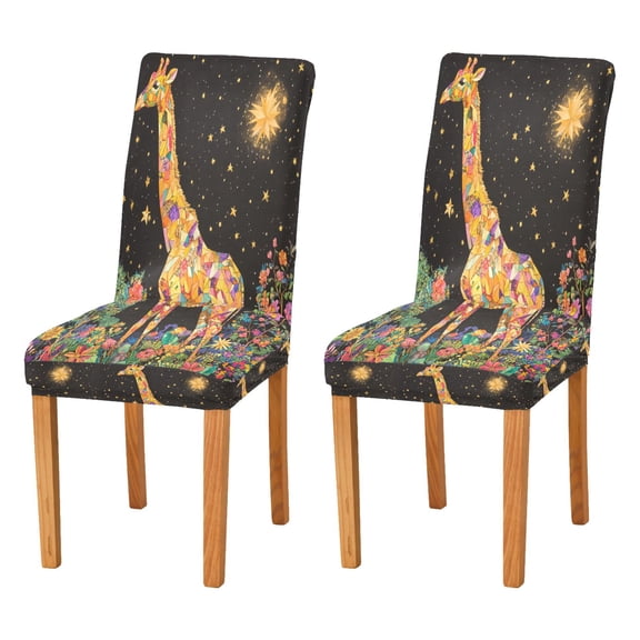 BZSMCE Chairs Slipcovers Dining Chair Covers Starlit Serenade Creative Pattern