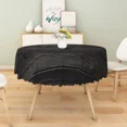 thumbnail image 3 of Tchckioa Round Tablecloth,Black Wooden Waterproof Stain Proof Table Cloth Cover for Kitchen Restaurant Decor,60 Inch, 3 of 6