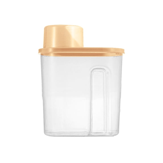 SSBSM Transparent Storage Tank with Measuring Cup Plastic Dried Fruit Grain Storage Box Kitchen Gadget