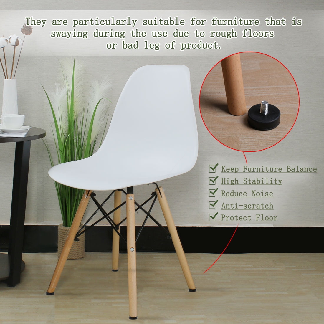 Unique Bargains 20Pcs M10 x 15 x 43mm Leveling Feet Adjustable Floor Protector