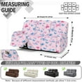 thumbnail image 7 of Xoenoiee Colorful Butterfly Print Recliner Sofa Covers 8-Pieces Stretch Large Couch Covers for 3 Seats Reclining Slipcovers Soft Jacquard Pattern Furniture Protector, 7 of 7