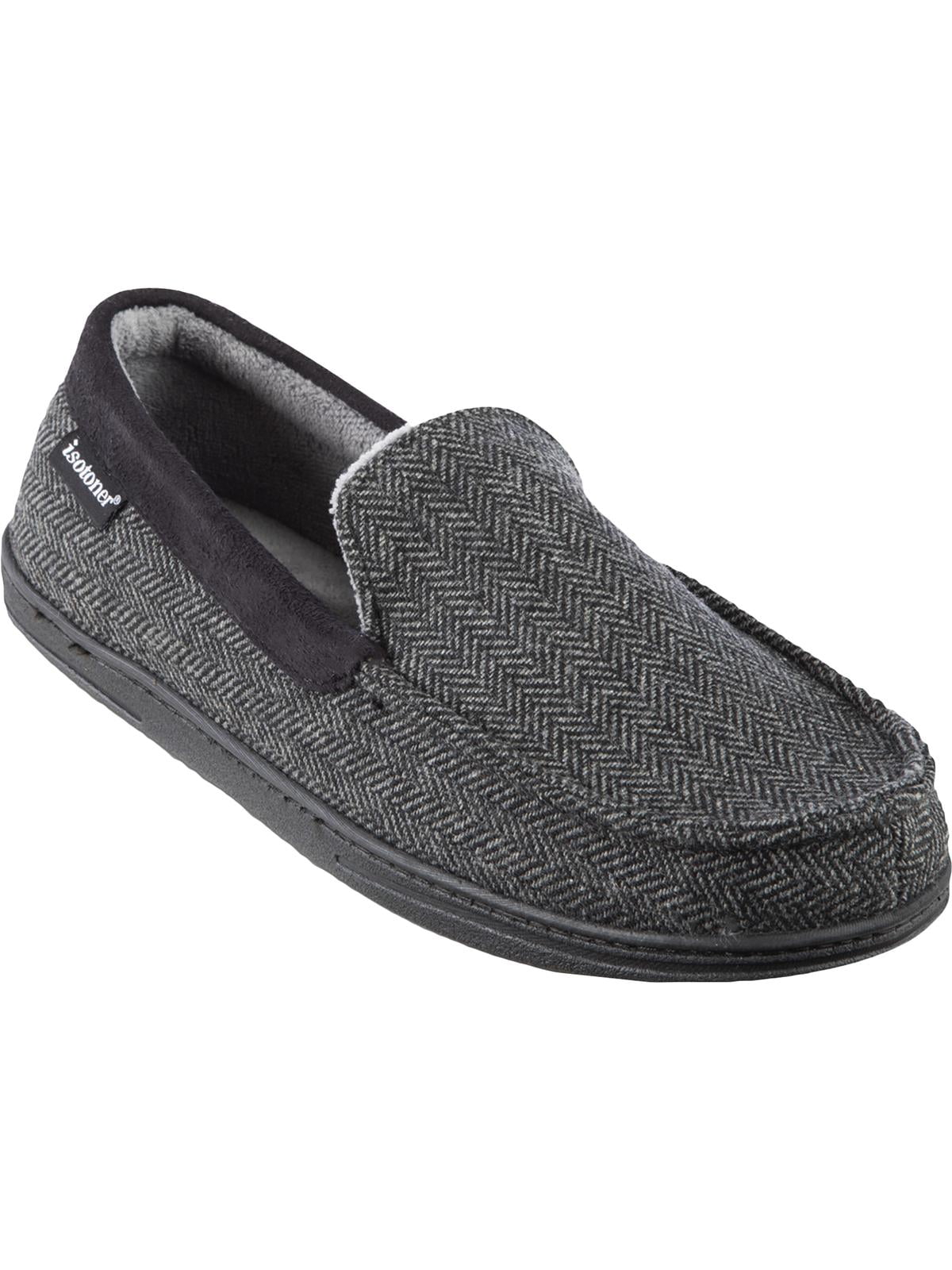 Men s Isotoner Comfy Cozy Moccasin Slippers Black Size 9.5 10.5 in Cameroon at XAF 65974 Rating 4