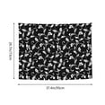 thumbnail image 3 of Bingfone Black White Leaves Tapestry Wall Hanging Decor for Living Room Bedroom Dorm Classroom Office Decor 29x37 Inch, 3 of 8