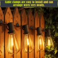 thumbnail image 3 of Cadena de luces Light Hooks Lewufe para exteriores, paquete de 50, color negro, 3 of 7