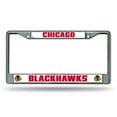thumbnail image 3 of Chicago Blackhawks Chrome License Plate Frame, 3 of 3
