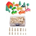 thumbnail image 1 of Cuerpos de muñecas de clavijas de madera Macarena 42x personas sin terminar, 1 of 8