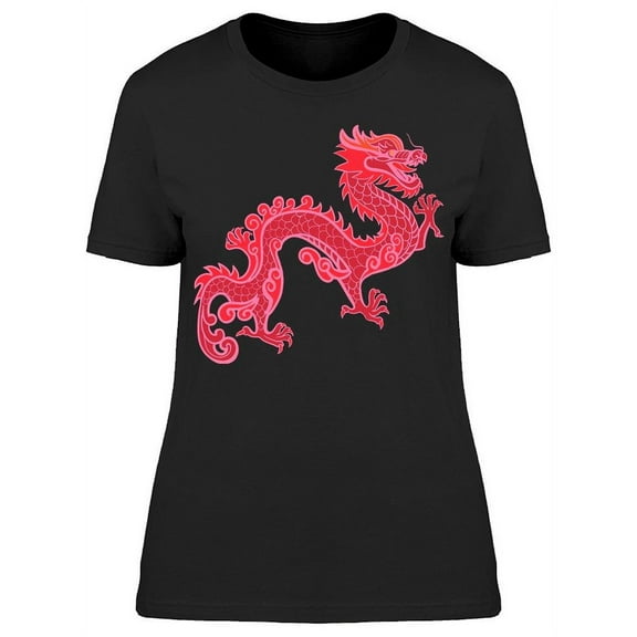 Fire Dragon In Motion T-Shirt Women -Image by Shutterstock, Female Small
