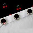 thumbnail image 4 of Homewish Kawaii Cute Cherry Curtains Pack of 2 (42x84 Each) for Kids, Yummy Fruit Curtains Blackout, Black Red Love Heart Bedroom Curtains, Black Out Curtains Decor, 4 of 6