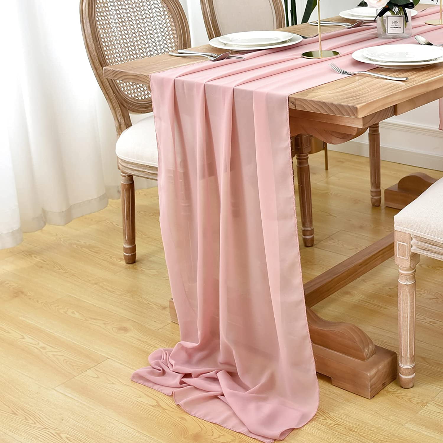 Sterling Silver Satin Fabric Table Runner Wedding Party Decoration Chair Sash 