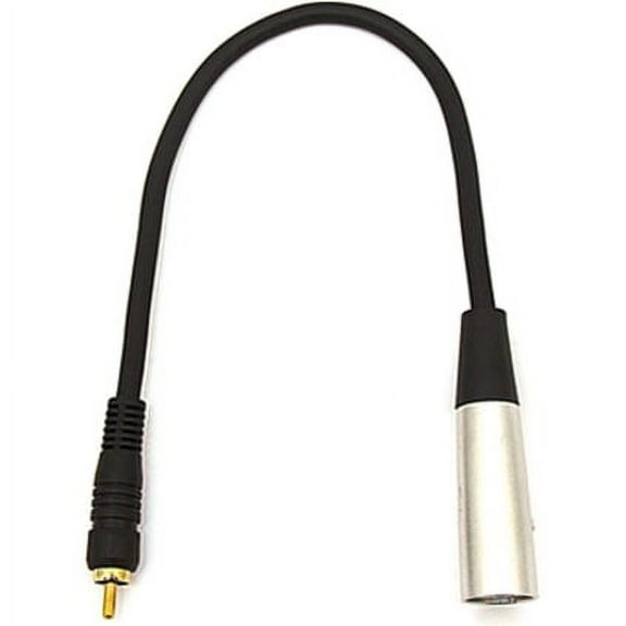 Seismic Audio SAXLRC2, XLR Male to RCA Male 1' Patch Cable