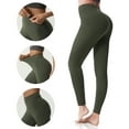 thumbnail image 2 of UUE 26"Inseam Olive Green Running leggings, High waisted spandex leggings for women, 2 of 6