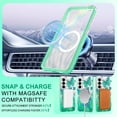 thumbnail image 2 of CASEFIV for Samsung Galaxy S26 Plus Case,Cute Butterfly Pattern Magnetic Phone Cover Translucent Slim Protective Case for Women Girls,Green Butterfly, 2 of 7