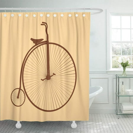 Xddja Bike Penny Hing Bicycle, Black History Shower Curtain