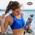 thumbnail image 5 of Yayeee 20oz Insulated Water Bottle Double Wall Stainless Steel with Flip Straw Lid, Red and Blue Fireworks Pattern, 5 of 7