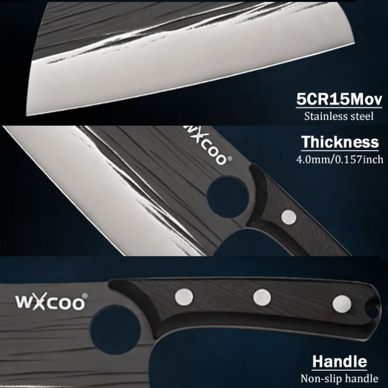 1PC/2PCS Stainless Steel Boning Knife Household Cooking Tools Meat Cleaver Knife Butcher Knife Utility Knife Kitchen Chef Knife Cooking Knife For Kitchen Convenience Vegetable Chopper