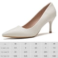 thumbnail image 2 of Tacones altos para mujer sin cordones Stilettos zapatos básicos para bodas, trabajo, oficina, negocios, 2 of 7