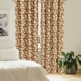 thumbnail image 2 of Ambesonne Mushroom Curtains, Grunge Harvest Farm, Pair of 28"x95", Cocoa Brown Beige, 2 of 5