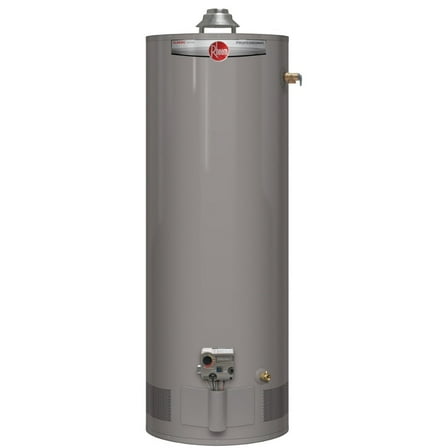 Rheem Professional Classic Atmospheric Series 40 Gallon Capacity 40,000 BTU Heating Input Tall Gas Water Heater