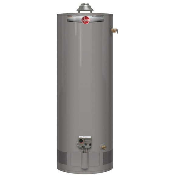 Rheem Professional Classic Atmospheric Series 40 Gallon Capacity 40,000 BTU Heating Input Tall Gas Water Heater