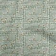 thumbnail image 1 of oneOone Polyester Spandex Green Fabric Text Craft Projects Decor Fabric Printed By The Yard 56 Inch Wide, 1 of 5