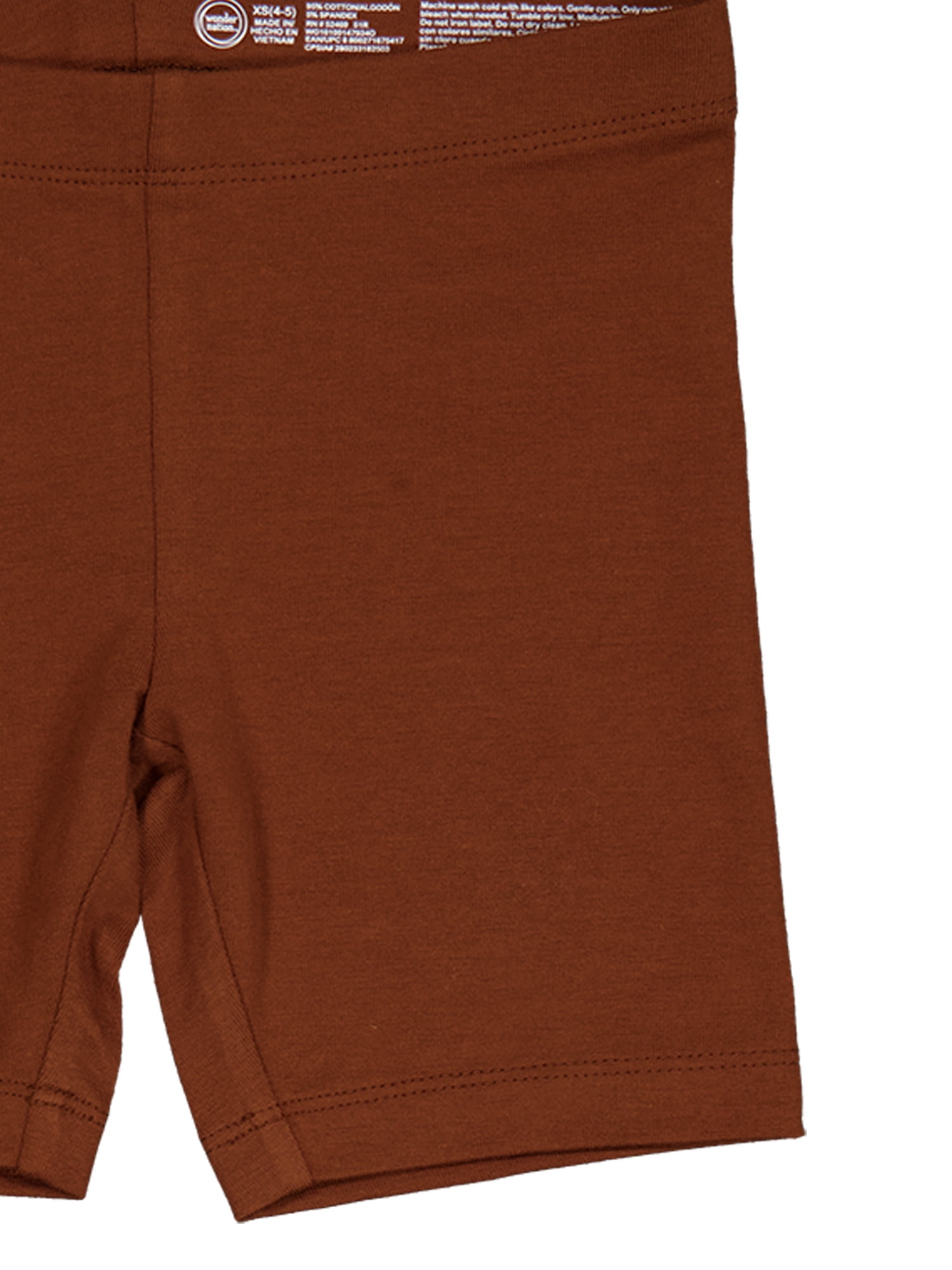 Wonder Nation Girls Bike Shorts, 2-Pack, Sizes 4-18 & Plus