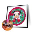 thumbnail image 1 of Cuadros Decorativos 5D bricolaje ronda completa taladro diamante pintura Navidad Mickey Kit Home Decor (B5350) Wdftyju  embutido en tela, 1 of 8