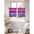 thumbnail image 3 of Pink Blue Purple Gradient Sheer Curtains 54 Inches Long 2 Panels Mount Decorative Texture Light Filtering Semi Sheer Window Curtains Drapes for Bedroom Living Room 52"x54", 3 of 7