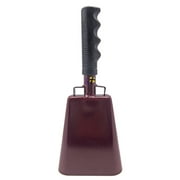 9.6 inch Maroon Bell Black Handle Cowbell with Stick Grip Handle Bell for Cheering at Sporting Events - Cow Bell by Stewart Tradingâ?¢