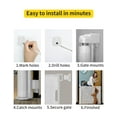thumbnail image 5 of Retractable Baby Gate,Mesh Baby Gate or Mesh Dog Gate,33" Tall,Extends up to 55" Wide,Child Safety Gate for Doorways, Stairs, Hallways, Indoor/Outdoor（Grey,33"x55", 5 of 6