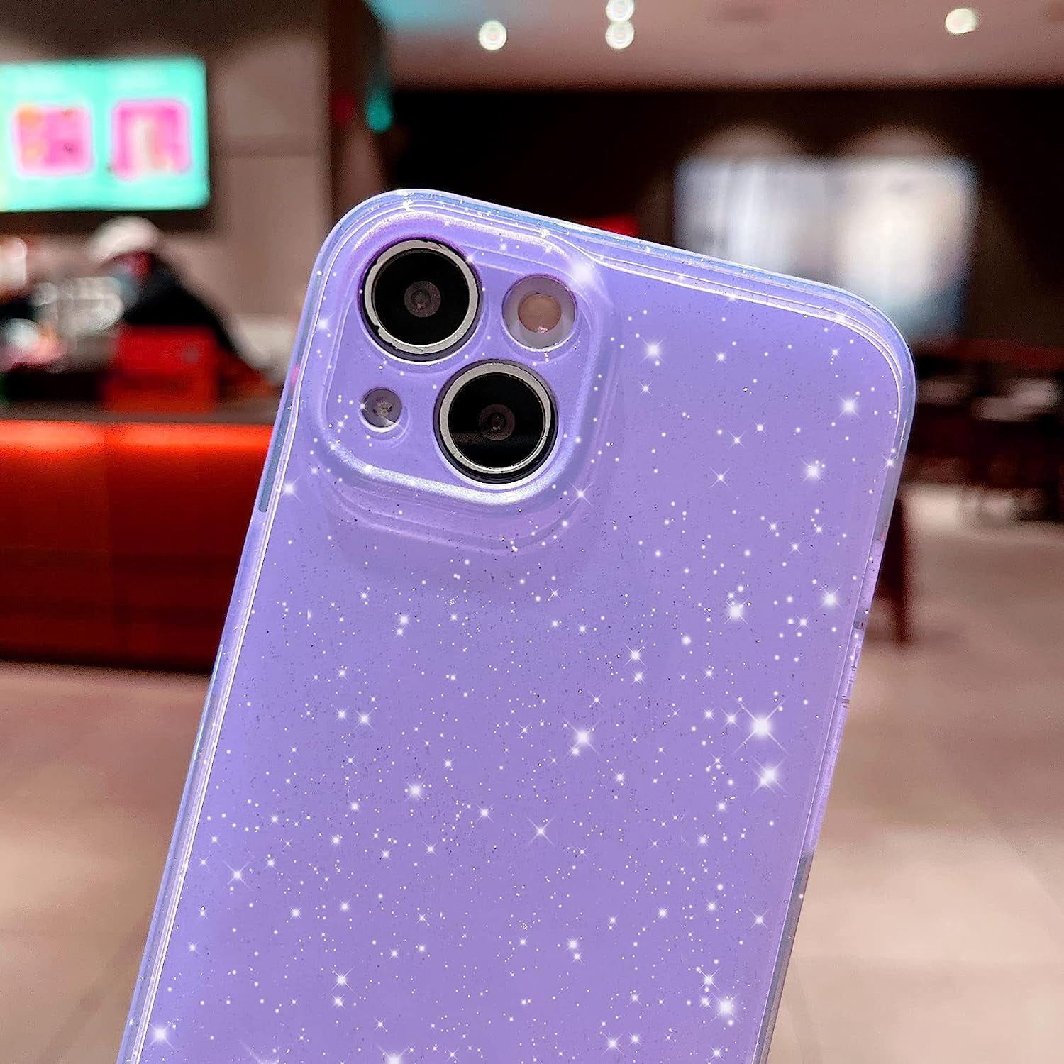 Handyhülle Für IPhone 13 Mit Strass – Transparente TPU-Hülle Mit Glitzer, Kameraschutz