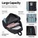 thumbnail image 4 of Disketp Turquoise Wooden1 Mochila Estampada de Gran Capacidad con Lonchera y Estuche, Set de 3 Piezas para Estudiantes, 4 of 7