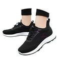 thumbnail image 3 of XIMIN Women Men Mesh Sneakers Running Hands Free Shoes with Chunky Sole Lace-Up Round Toe Slip-ins Fashion Sneakers Breathable Anti-Slip Athletic Footwear, 3 of 7