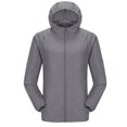 thumbnail image 4 of Women's Hooded Raglan Lightweight Waterproof Sun Protection Zip Up Outdoor Jacket,XXXL,Women's Plus Size, 4 of 4