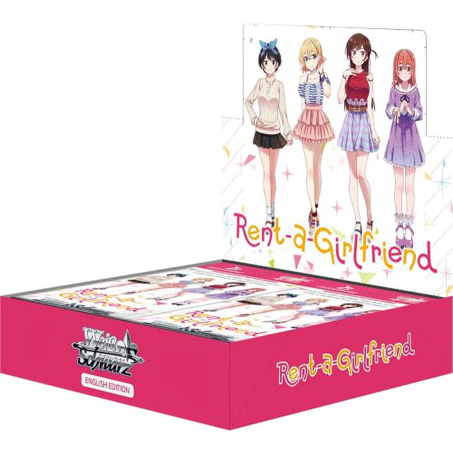 Bushiroad Rent a Girlfriend 16 paquetes 9 tarjetas por paquete Inglés Weiss Schwarz Booster Box