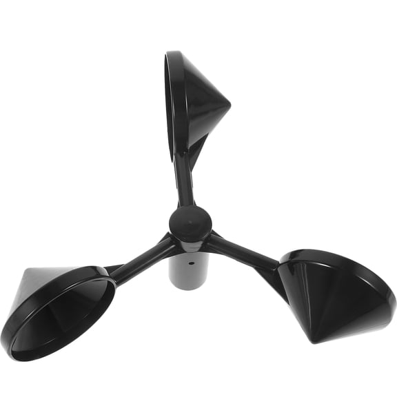 WRITWAA Black Anemometer Cup Wind Speed Meter for Accurate Wind Measurement and Weather Monitoring