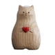 thumbnail image 1 of Jarrón de madera con forma de gato hecho a mano, jarrón de madera maciza hecho a mano, estatua de gato de madera maciza, plantas en maceta, paquete variado apto para gatos, macetas grandes de madera, 1 of 8