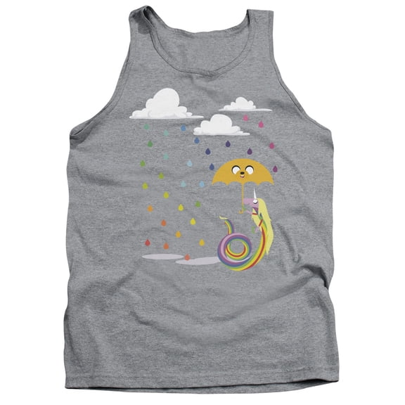 Trevco Sportswear CN432-TK-4 Adventure Time Lady in The Rain Adult Tank Top, Athletic Heather - Extra Large