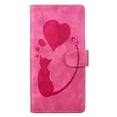 thumbnail image 4 of Allytechgroup Google Pixel 8 Pro Case Wallet, Cute Cat Heart Stylish PU Leather Flip Cover Stand Magnetic Closure Bumper Shockproof Phone Case for Google Pixel 8 Pro, Rose, 4 of 8